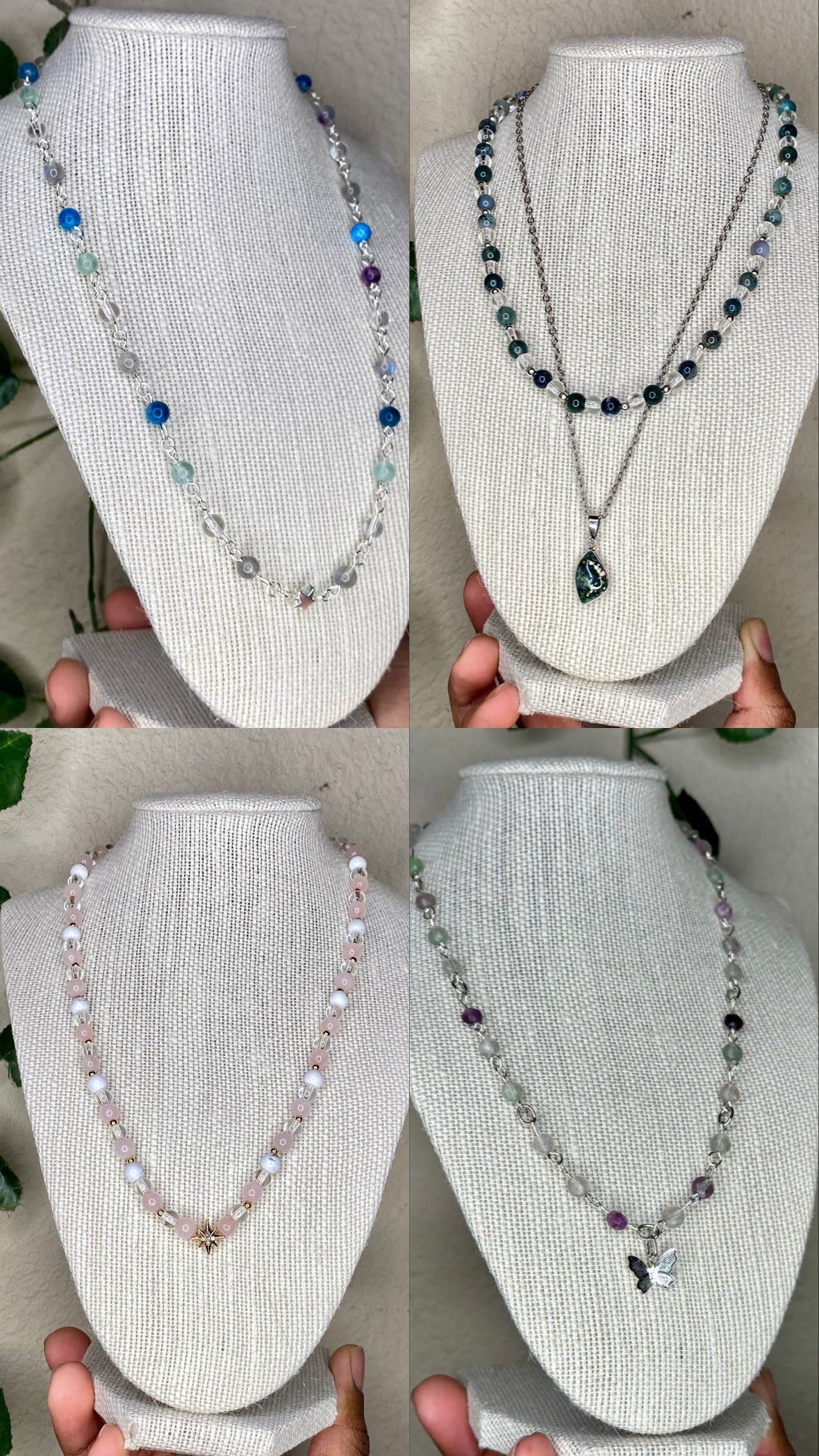 Custom Crystal Necklaces (READ THE DESCRIPTION)