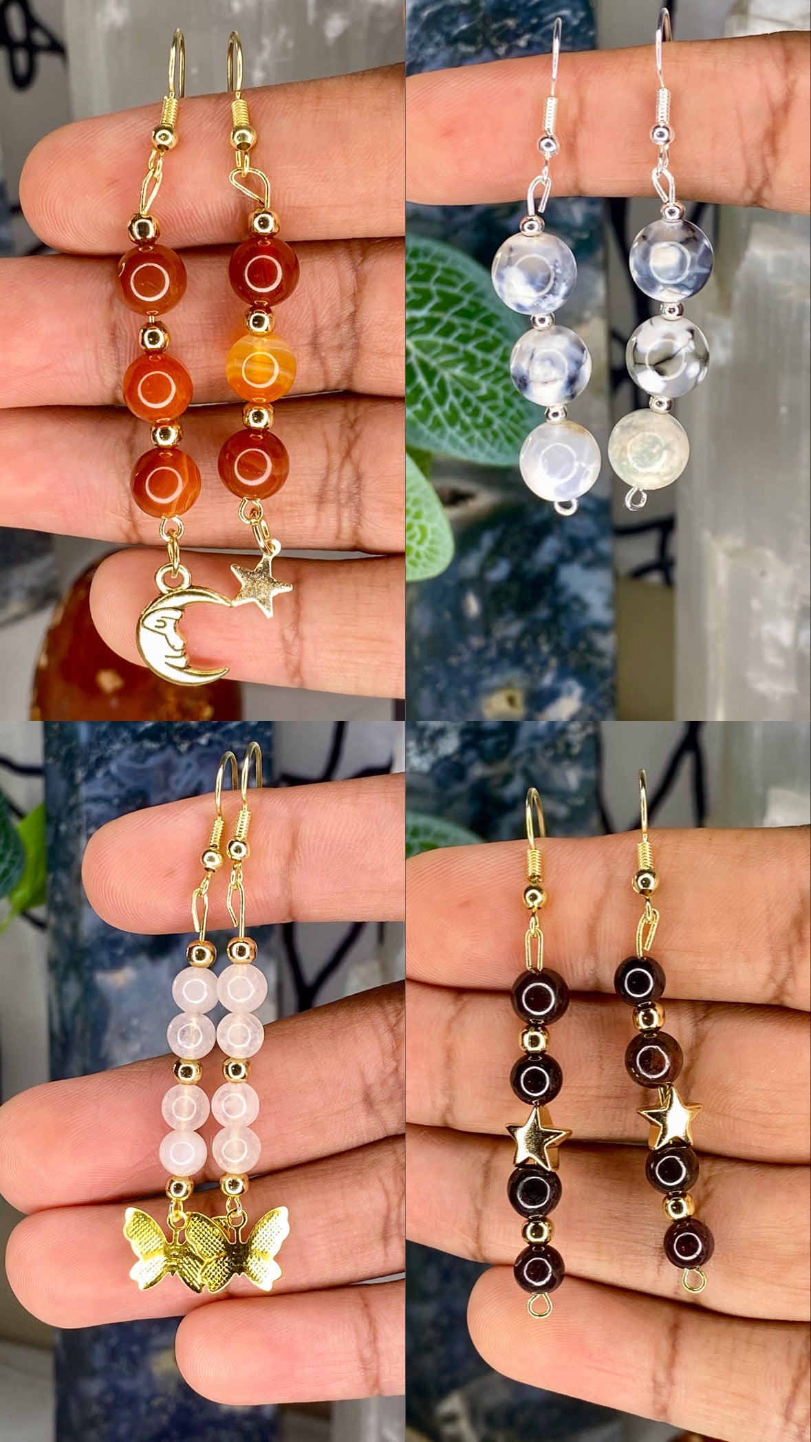 Custom Crystal Earrings (READ THE DESCRIPTION)