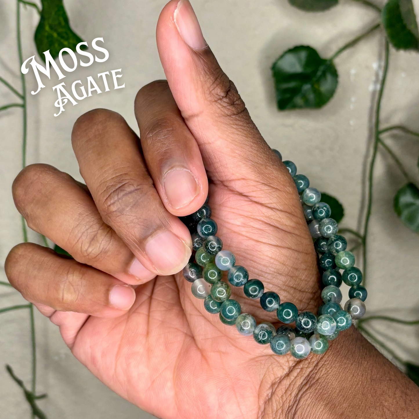 Moss Agate Bracelets
