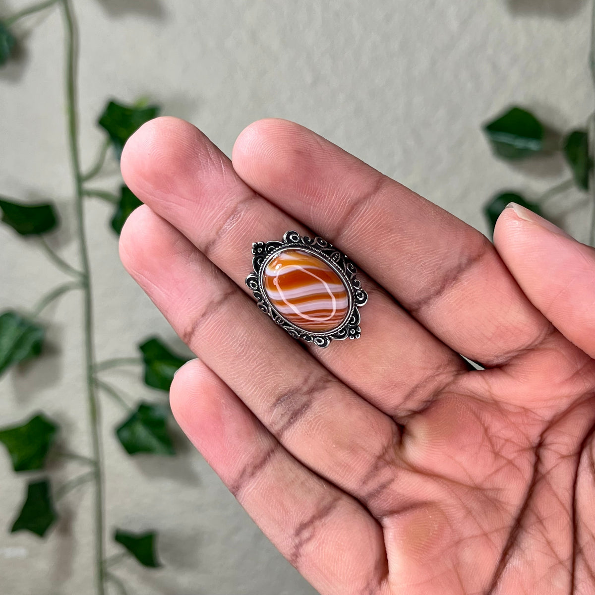 Banded Carnelian Rings