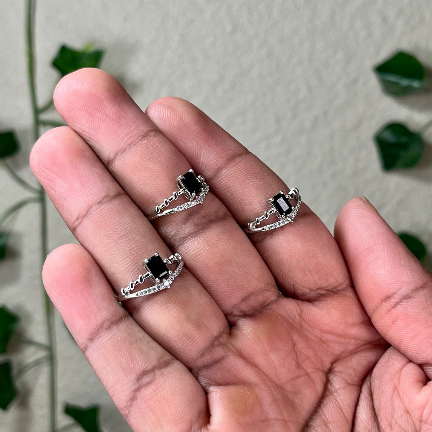 Black Spinel Rings