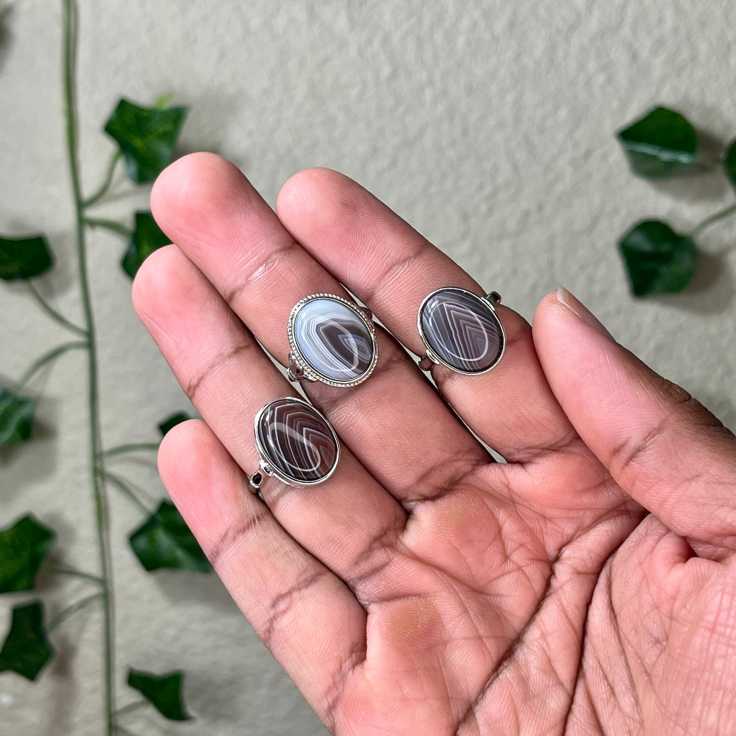 Botswana Agate Rings