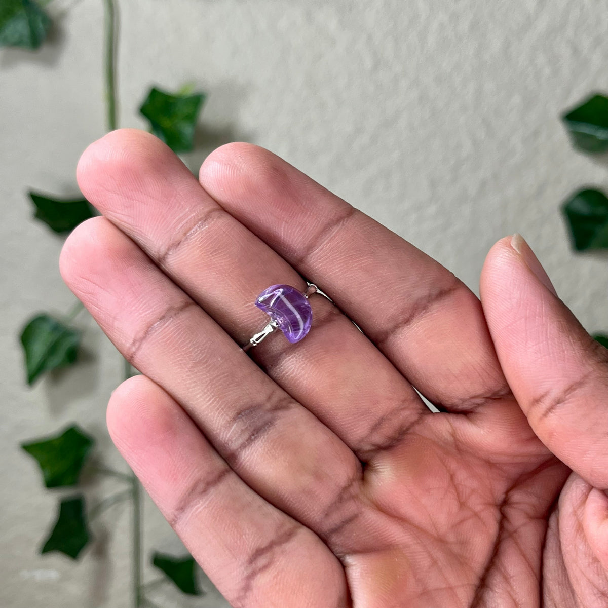 Amethyst Star and Moon Rings