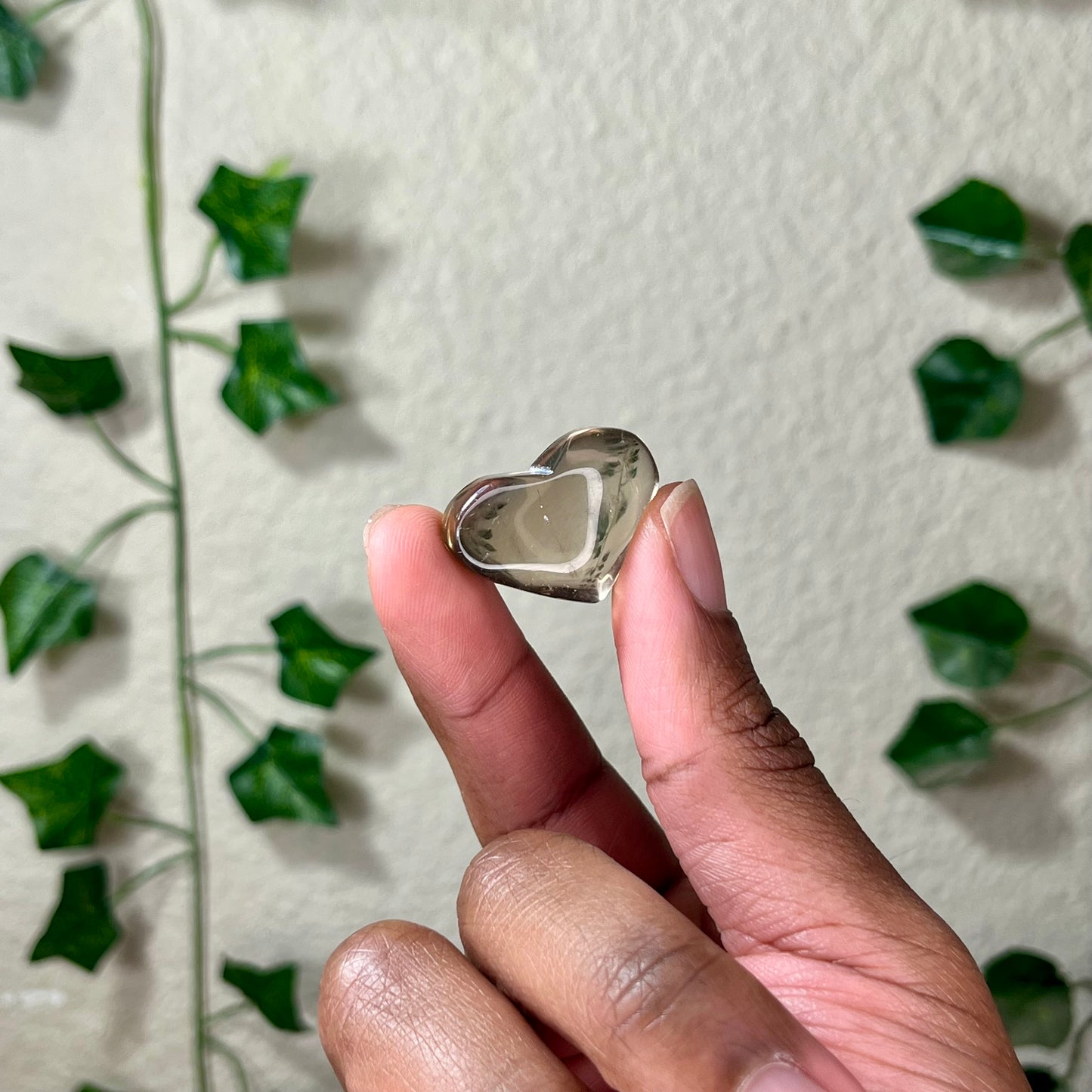 Smokey Quartz Hearts