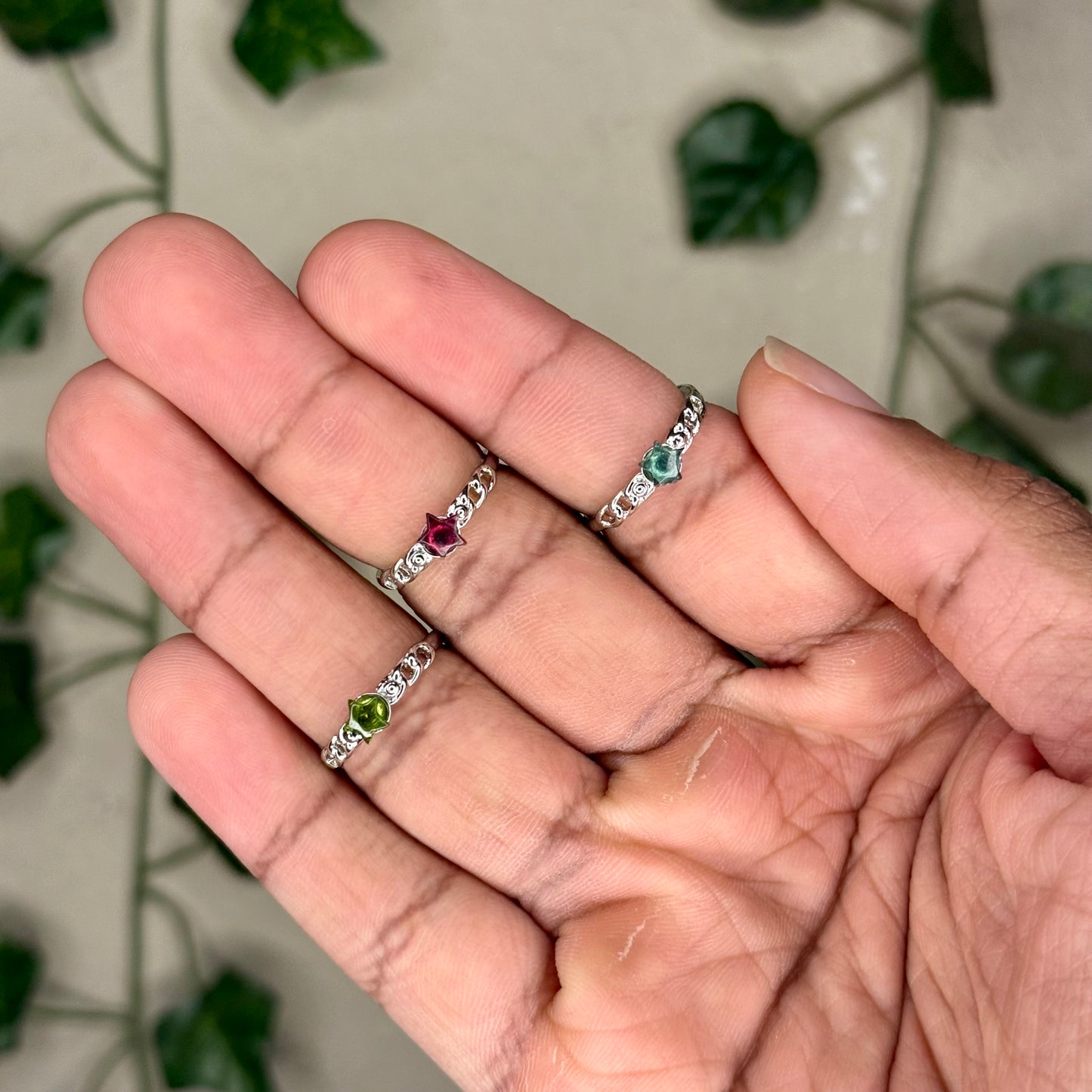 Star Tourmaline Rings