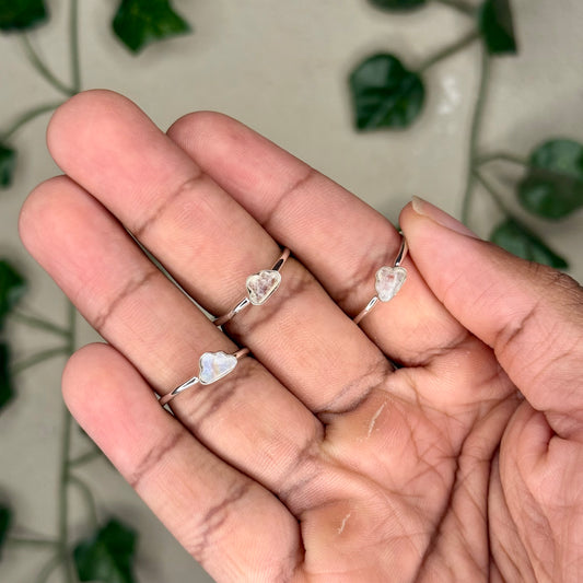 Moonstone Cloud Rings