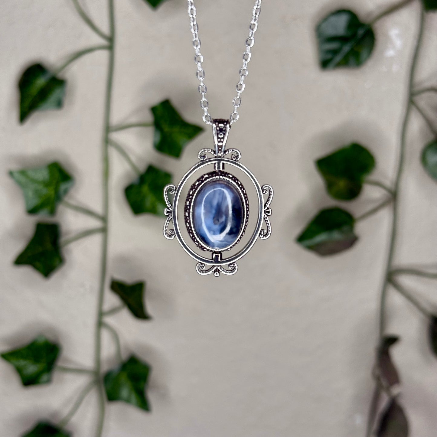 Moss Agate Fidget Necklaces