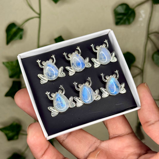 Moonstone Frog Necklaces