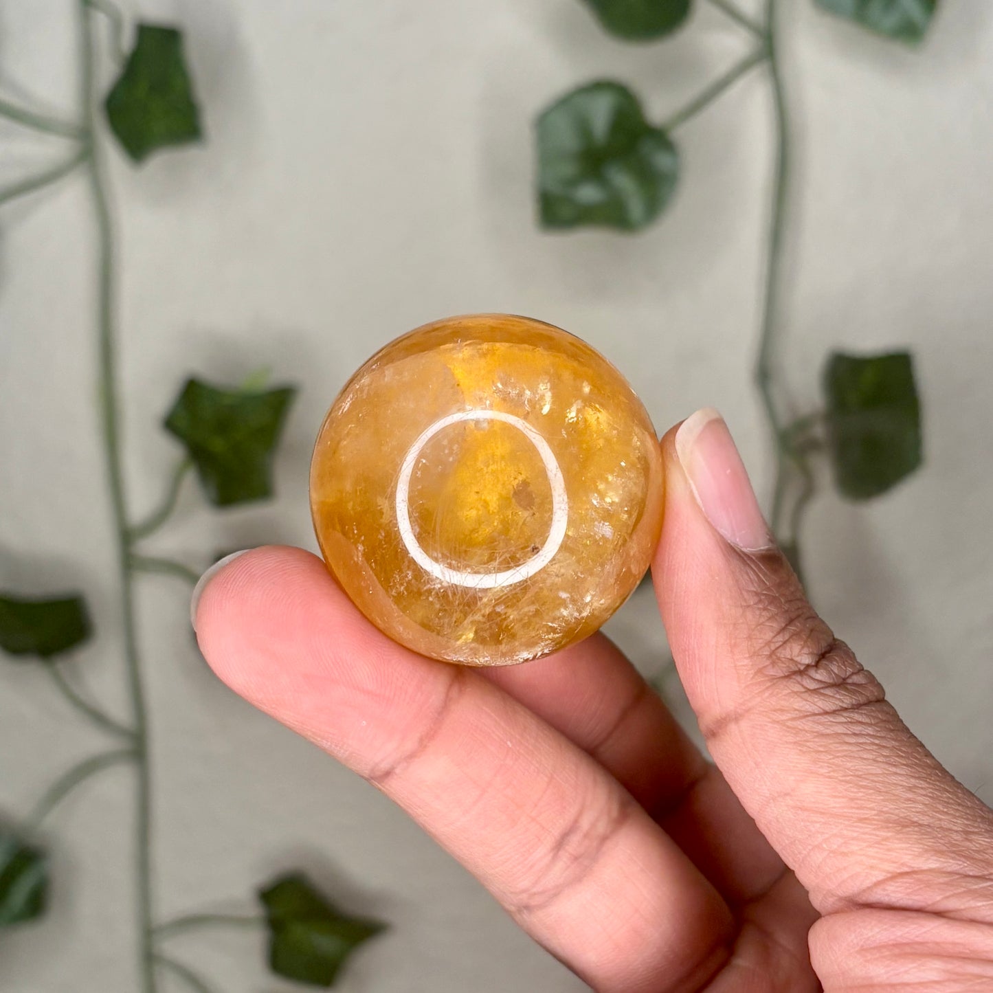 Honey Calcite Spheres