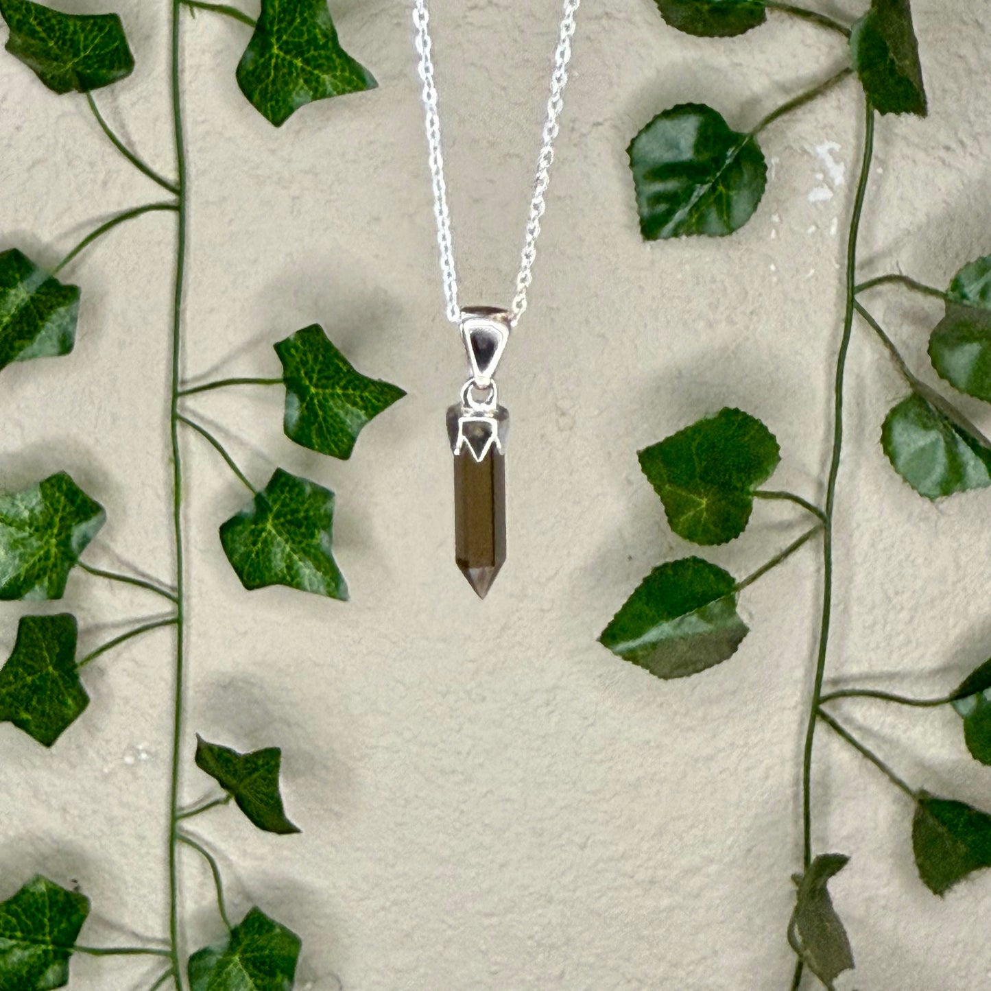 Smokey Quartz Point Necklaces