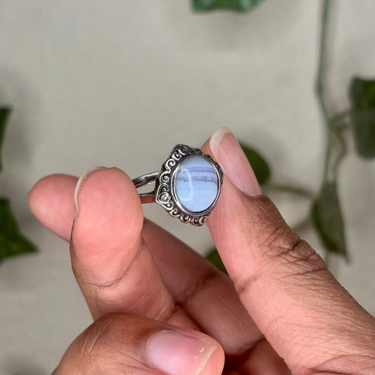 Blue Lace Agate Rings