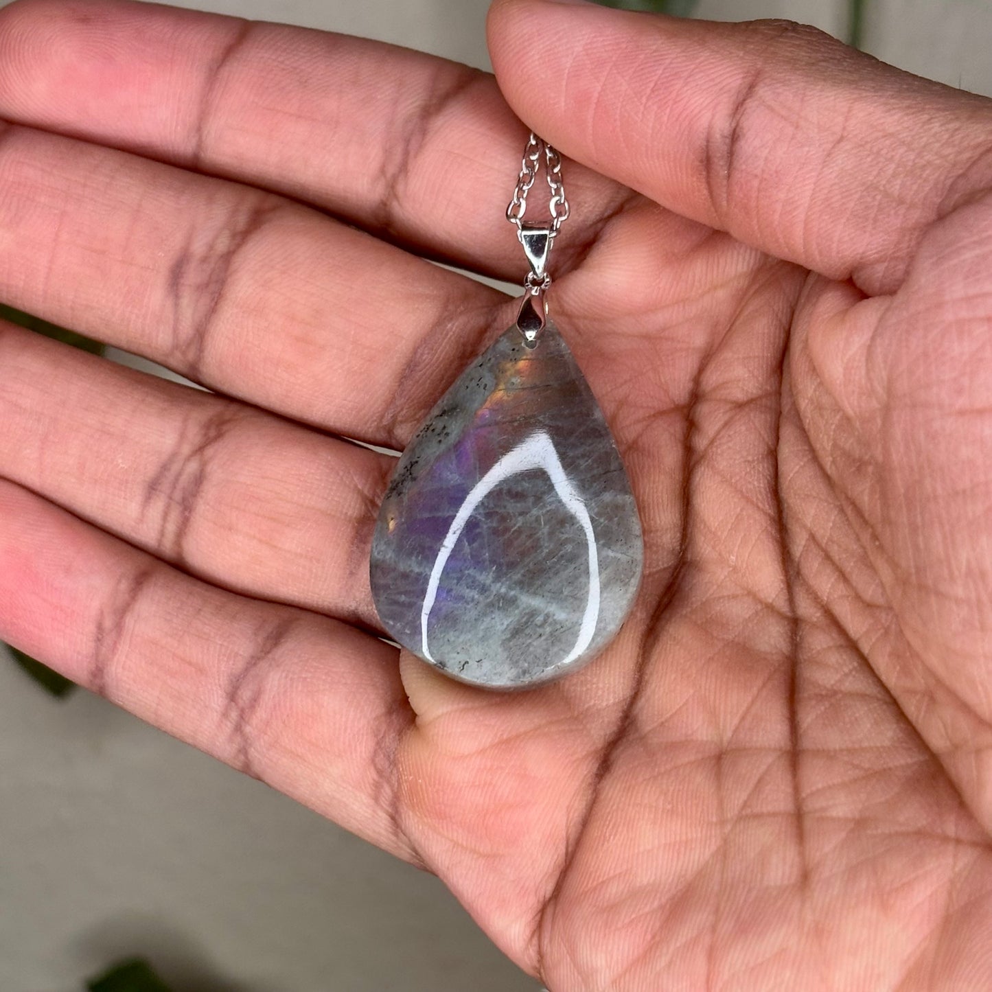 Labradorite Teardrop Pendants