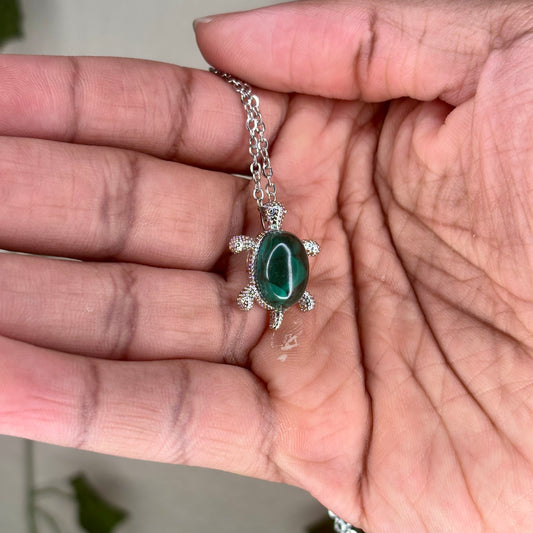 Malachite Turtle Pendants