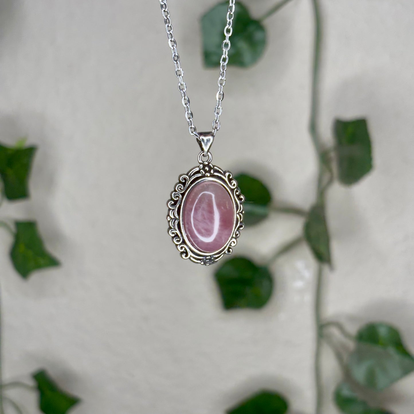 Purple Rose Quartz Pendants