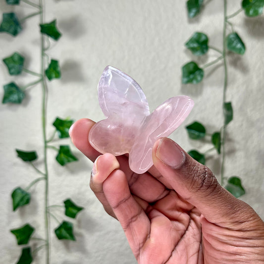 Rose Quartz 3D Butterflies