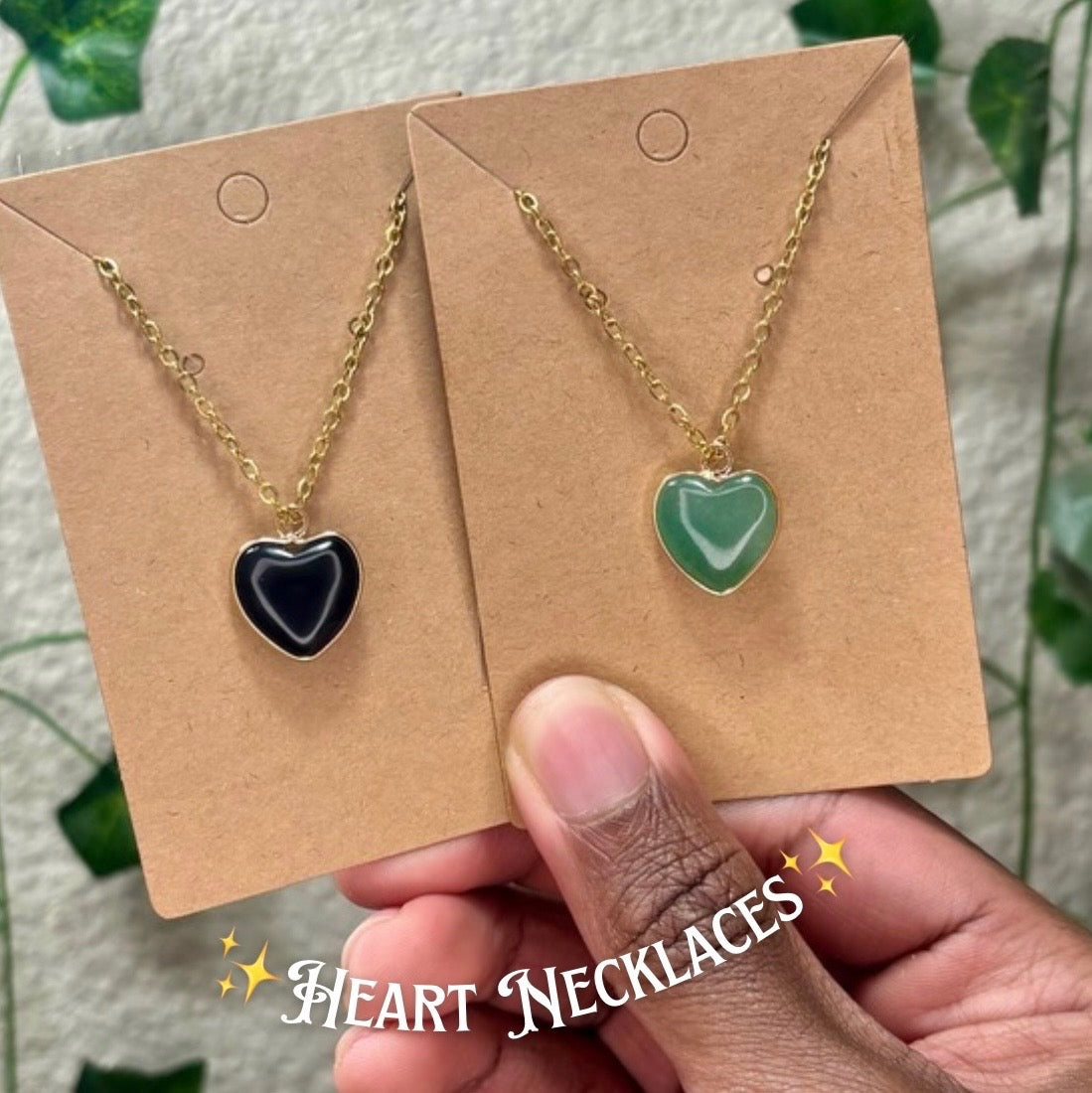 Crystal Heart Necklaces