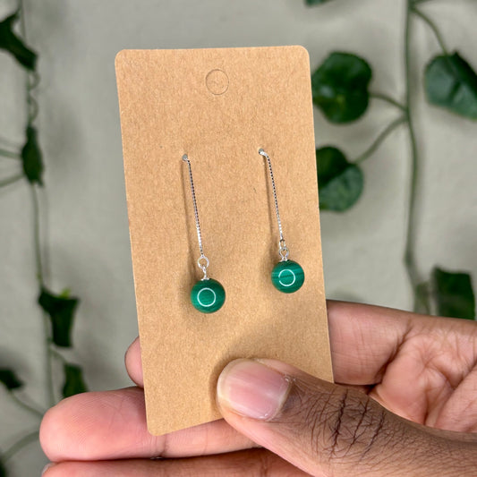 Malachite Dangle Earrings