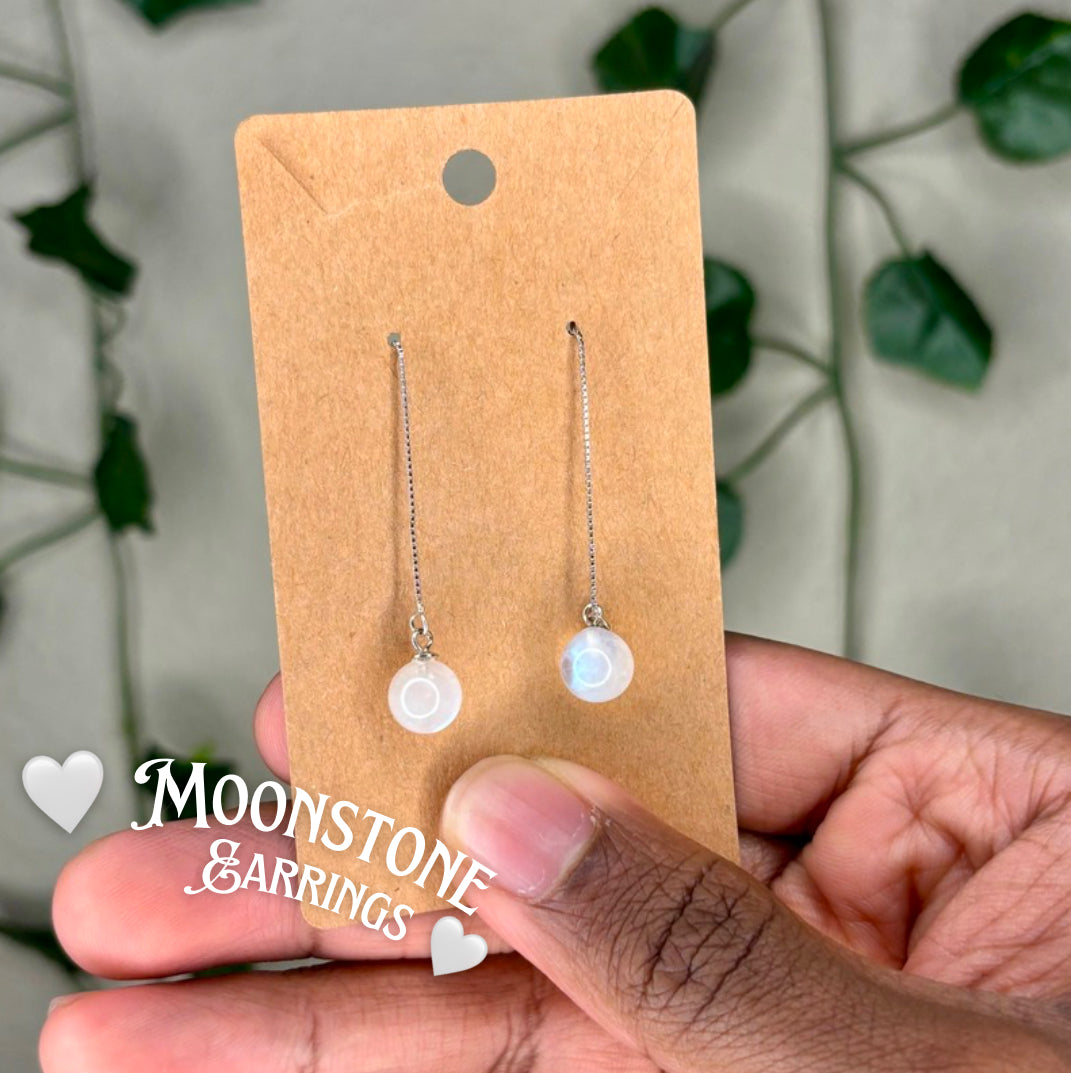 Moonstone Dangle Earrings