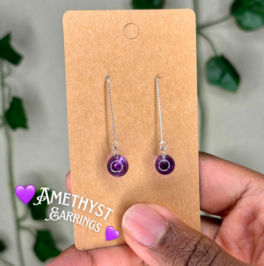Amethyst Dangle Earrings