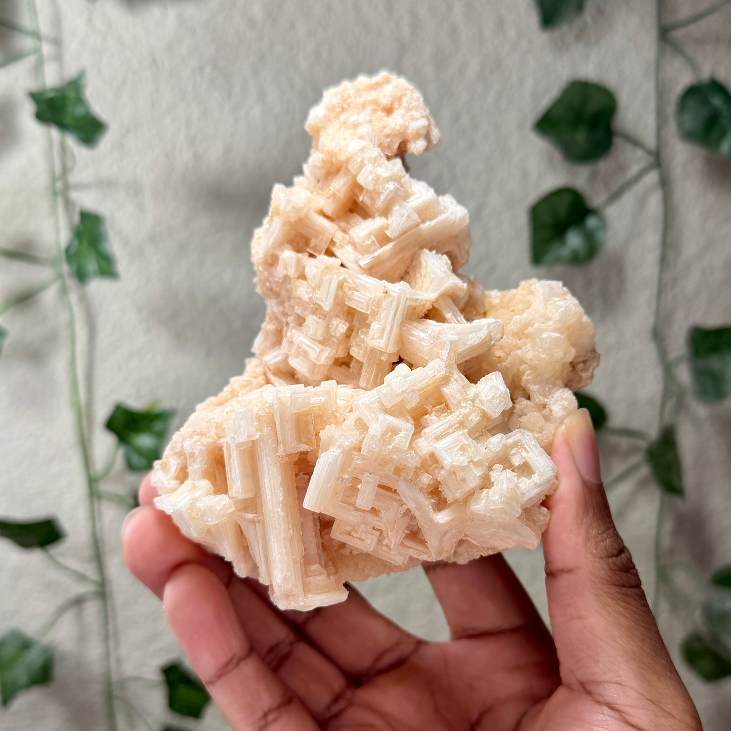 Raw Pink Halite Cluster