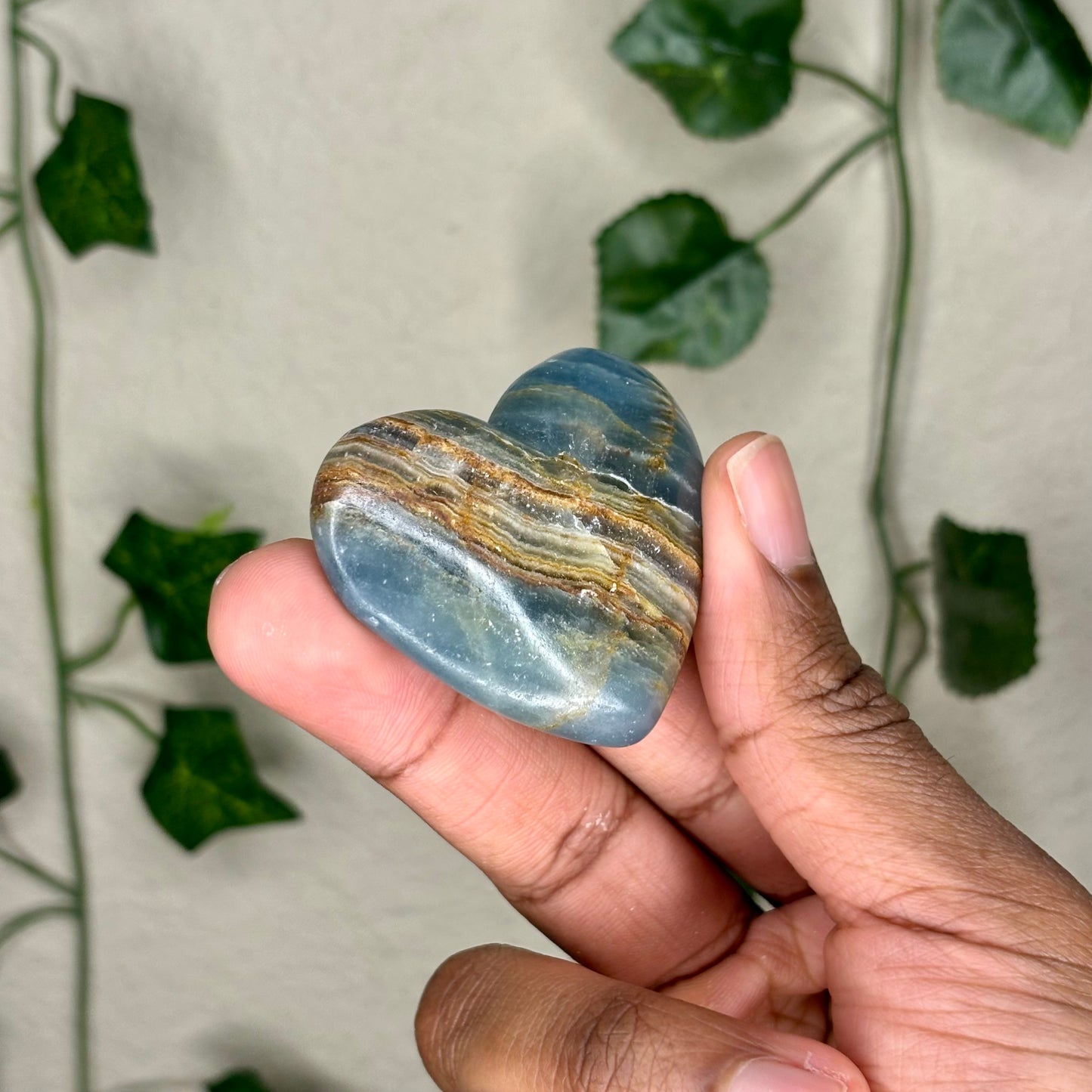 Blue Onyx Hearts