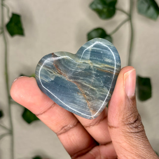Blue Onyx Hearts