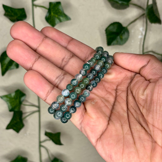 Moss Agate Bracelets