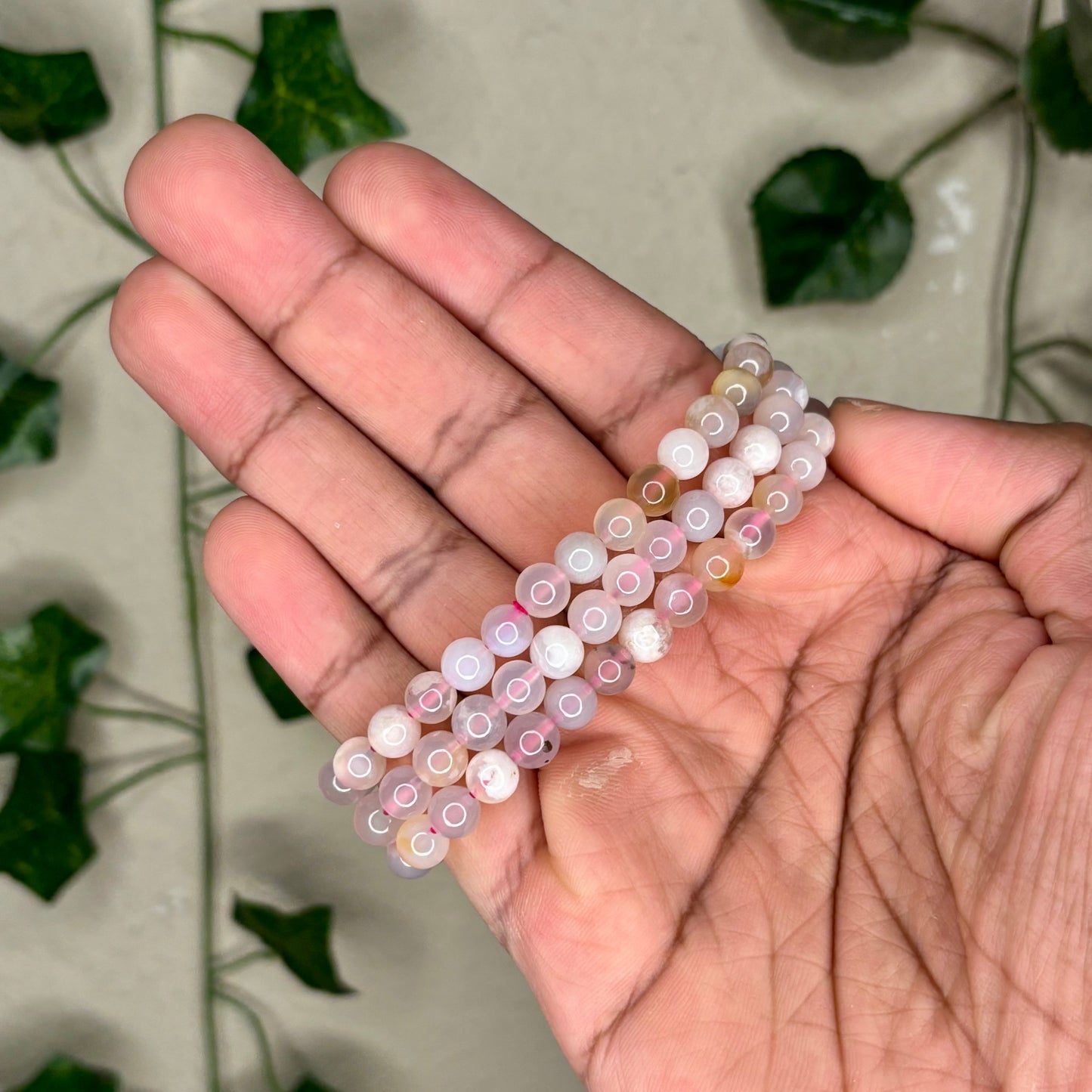 Flower Agate Bracelets