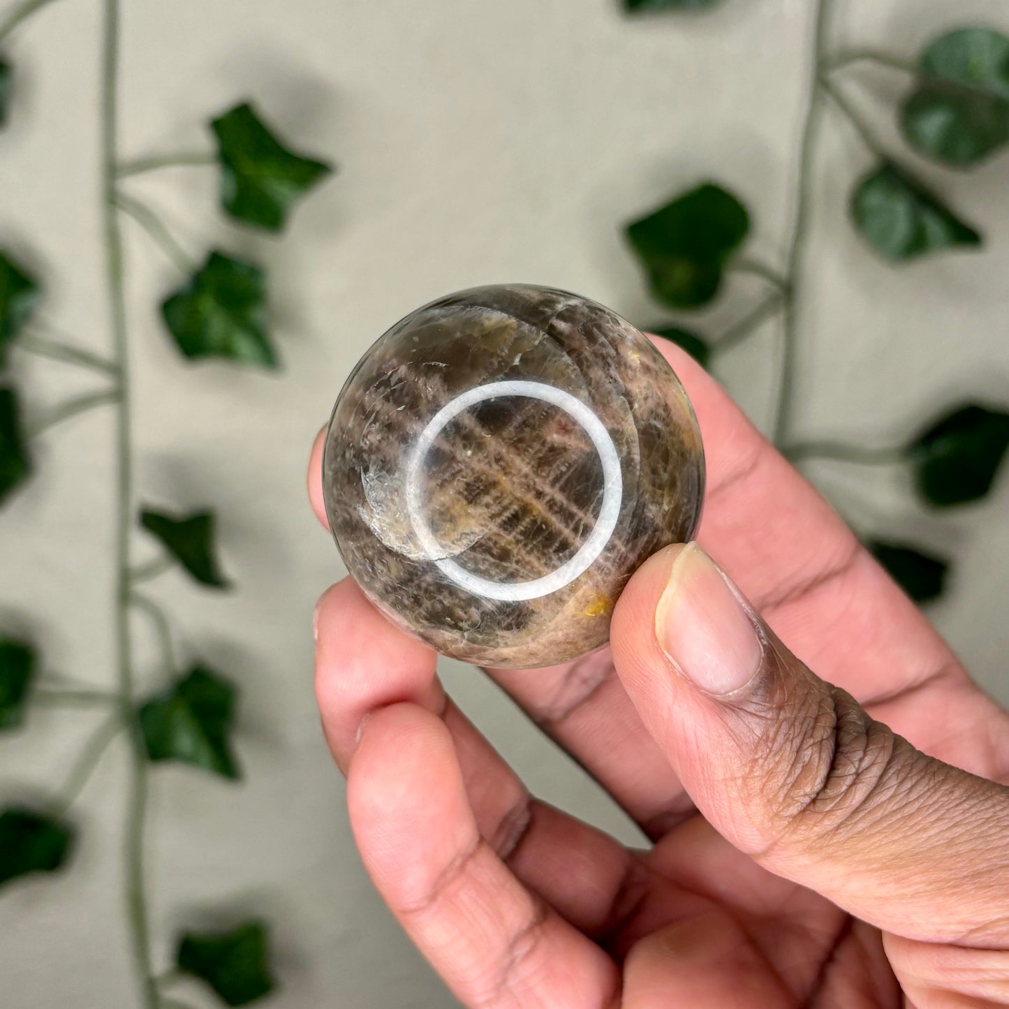 Black Moonstone Spheres