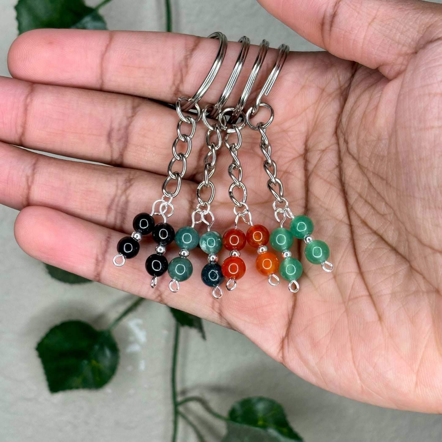 Two Beaded Crystal Keychains (READ THE DESCRIPTION)