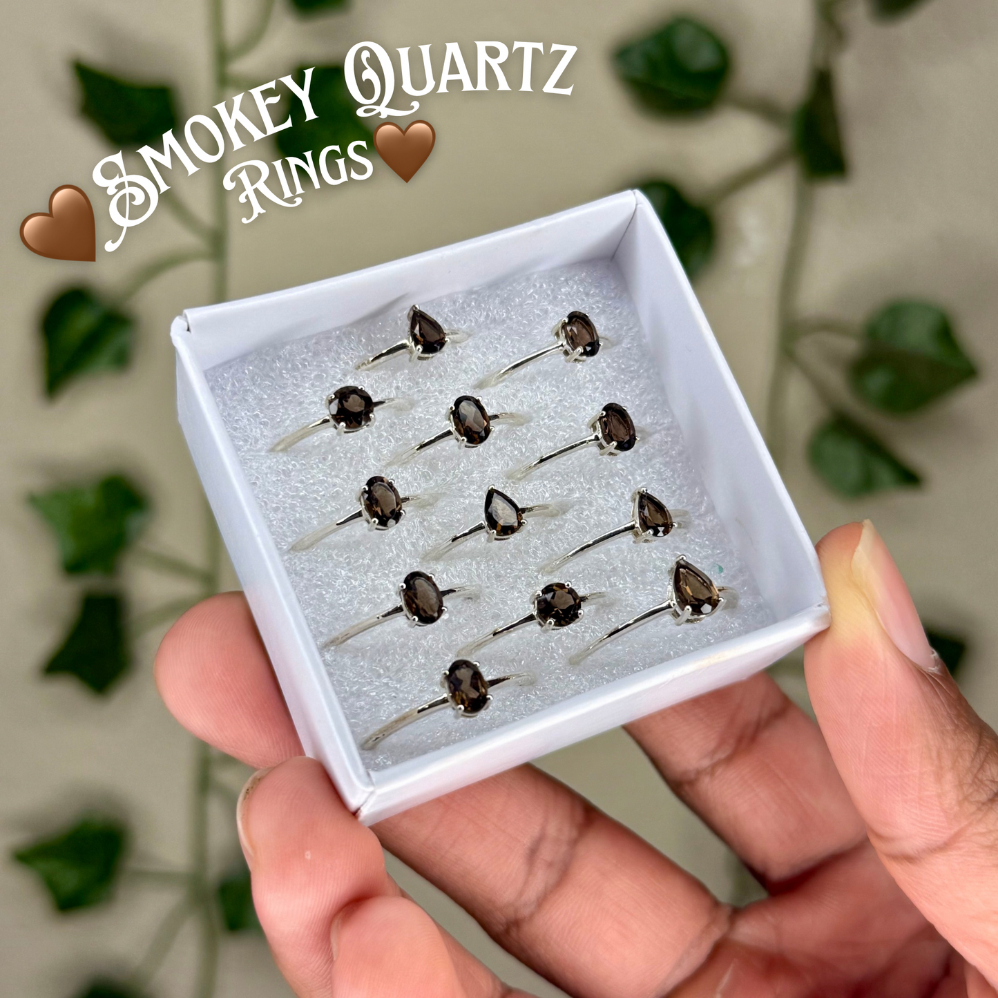 Faceted Smokey Quartz Ring