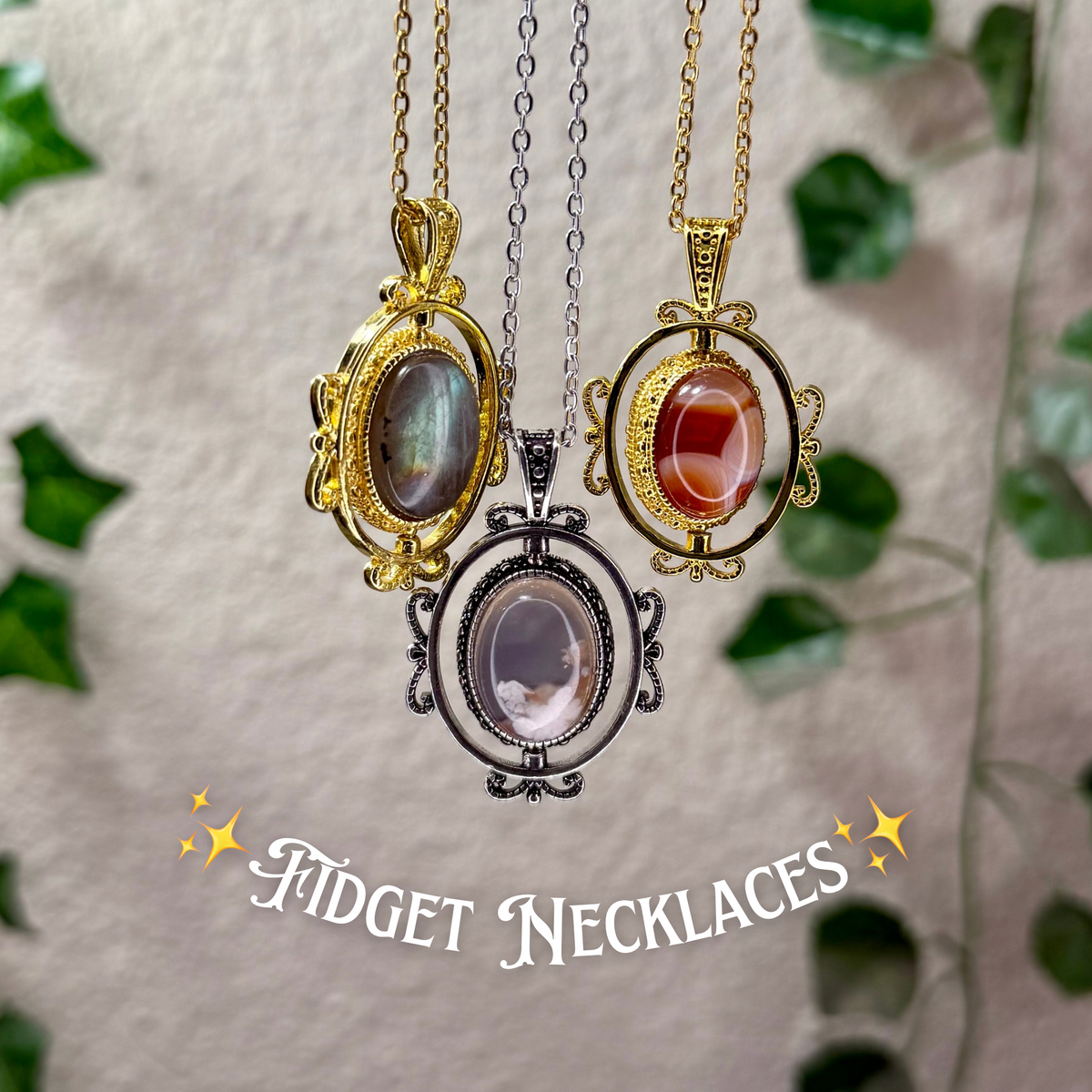 Crystal Fidget Necklaces