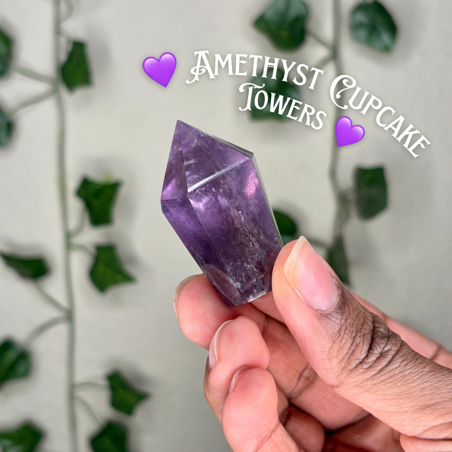 Amethyst Cupcake Towers