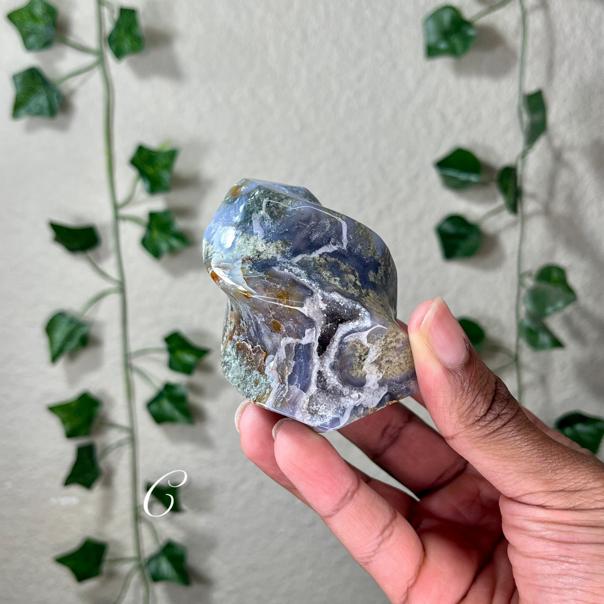 Moss Agate Flames