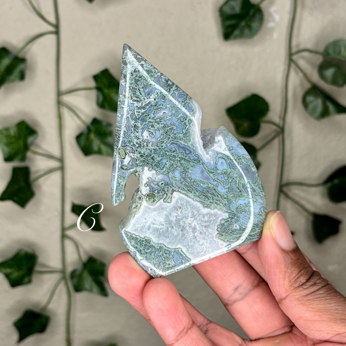 Moss Agate Flames
