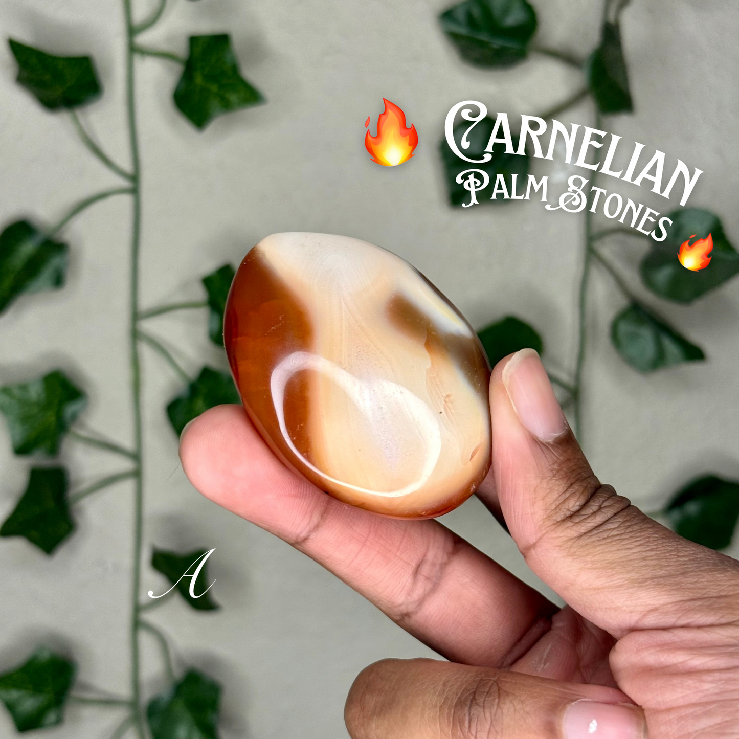 Carnelian Palm Stones
