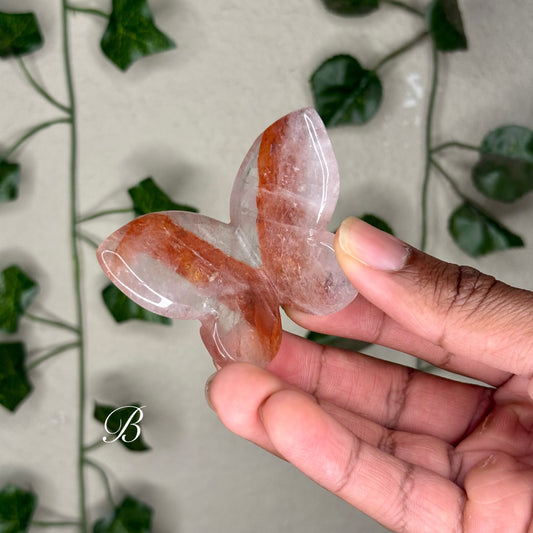 Fire Quartz 3D Butterflies