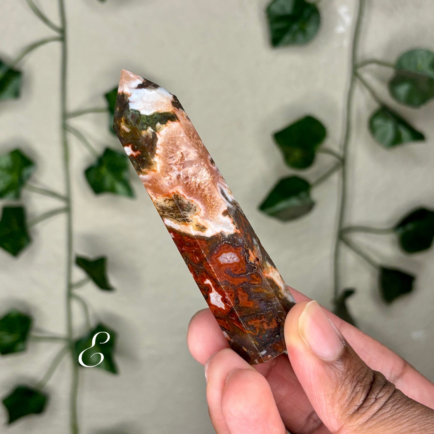 Carnelian X Moss Agate Towers