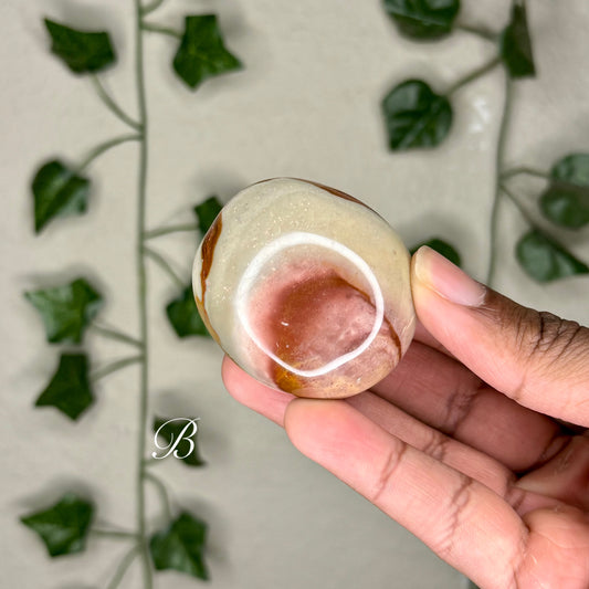 Polychrome Jasper Palm Stones