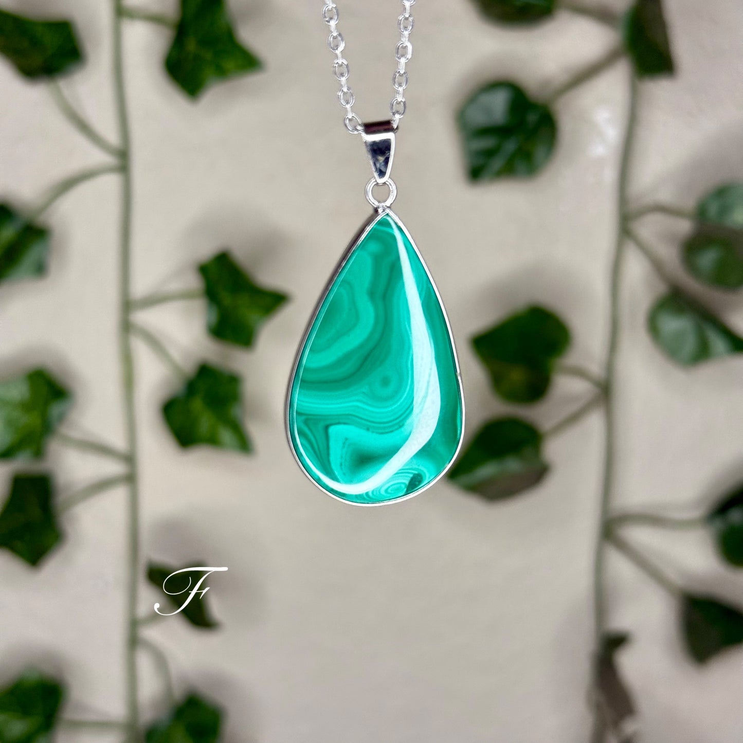 Malachite Teardrop Necklaces