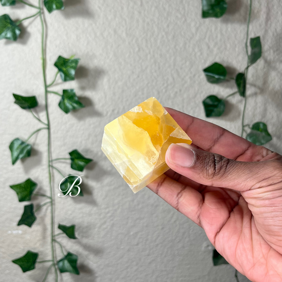 Orange Calcite 3D Cubes