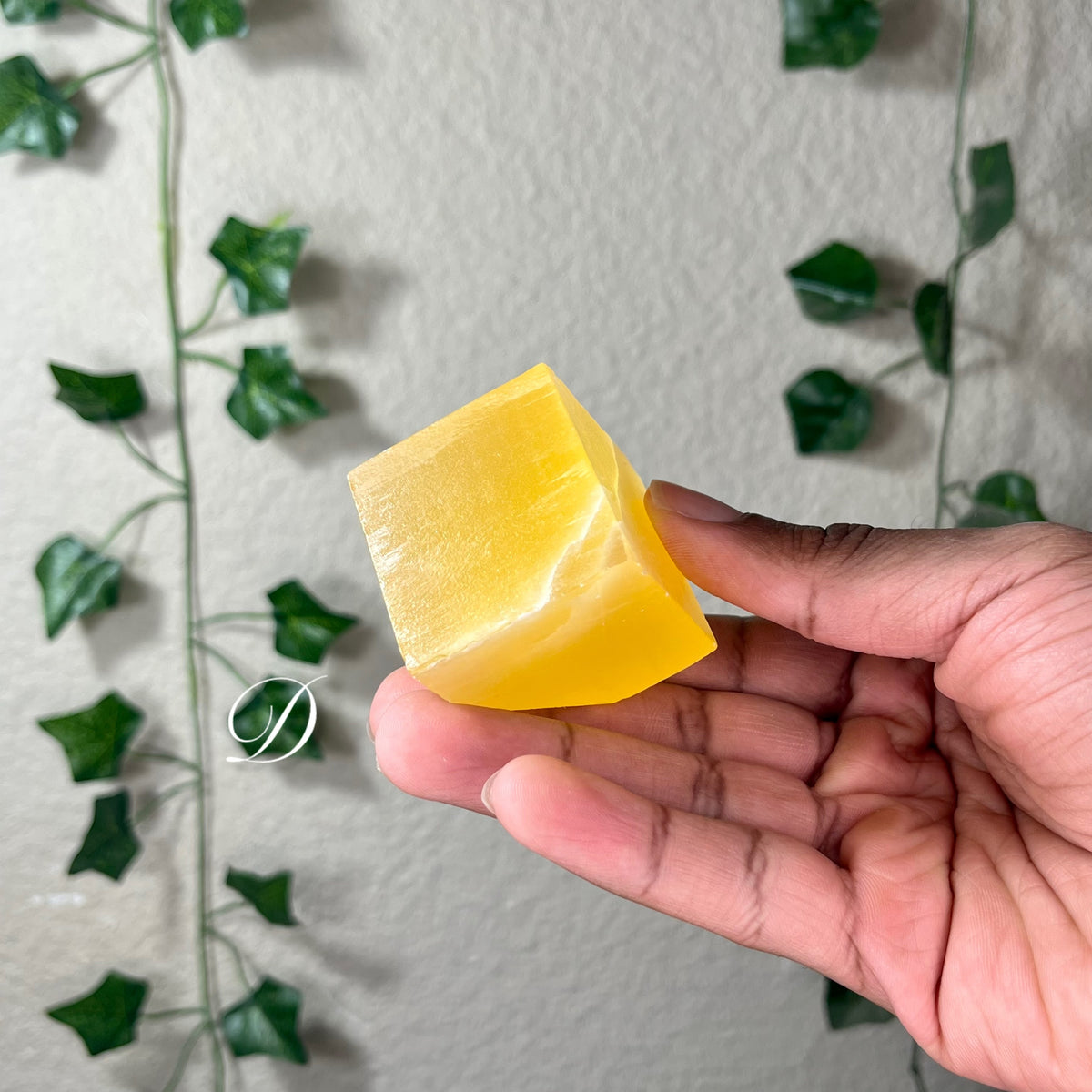 Orange Calcite 3D Cubes