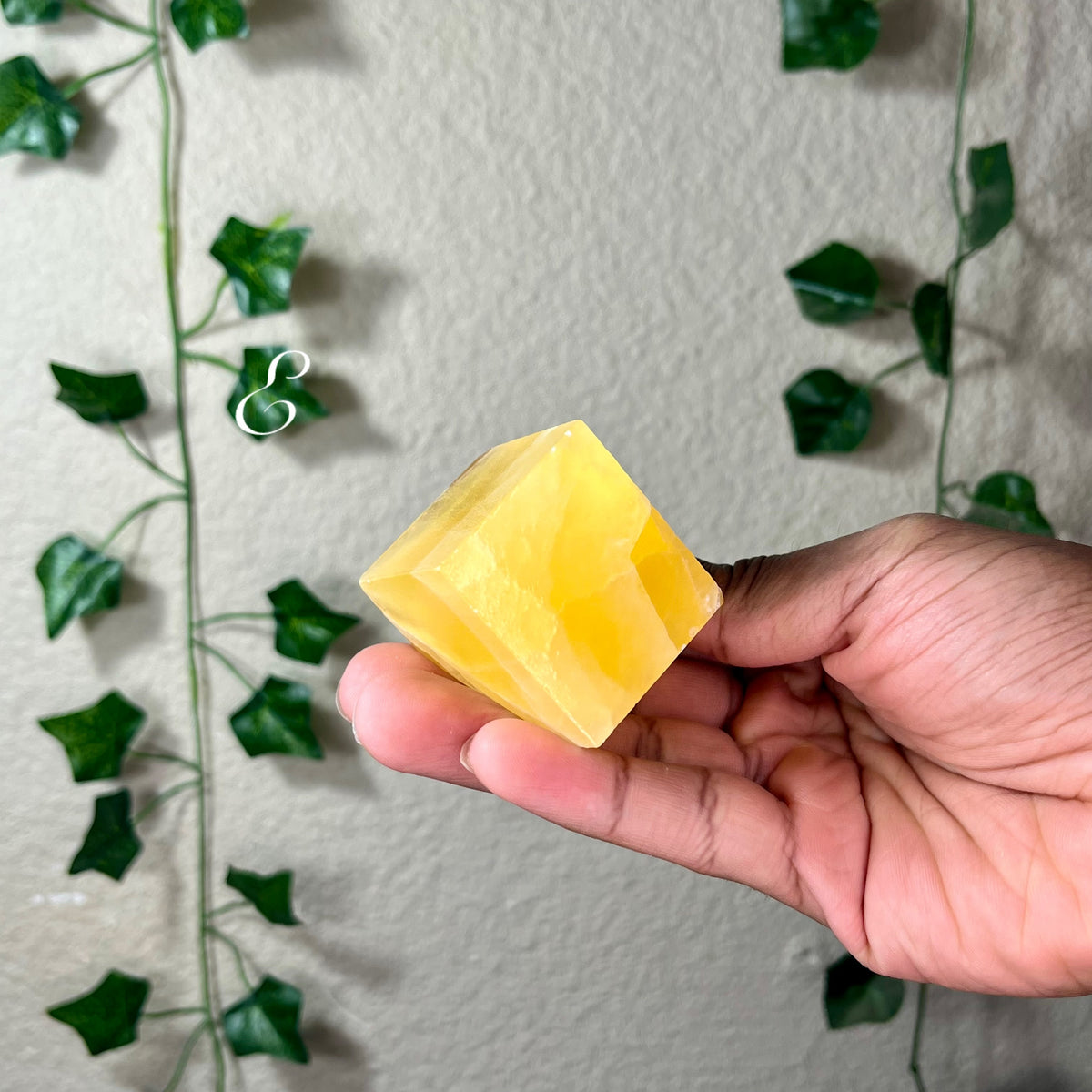 Orange Calcite 3D Cubes