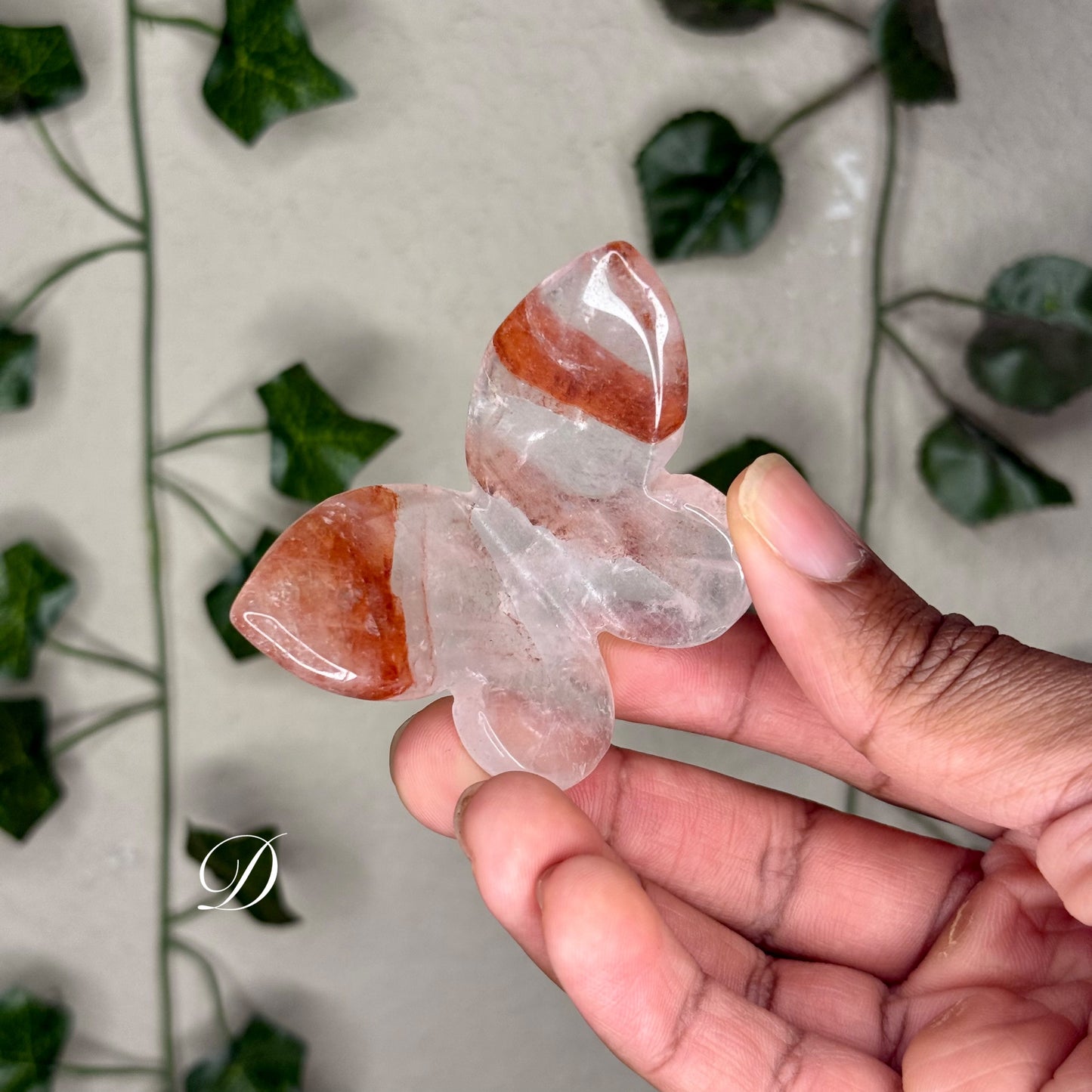 Fire Quartz 3D Butterflies