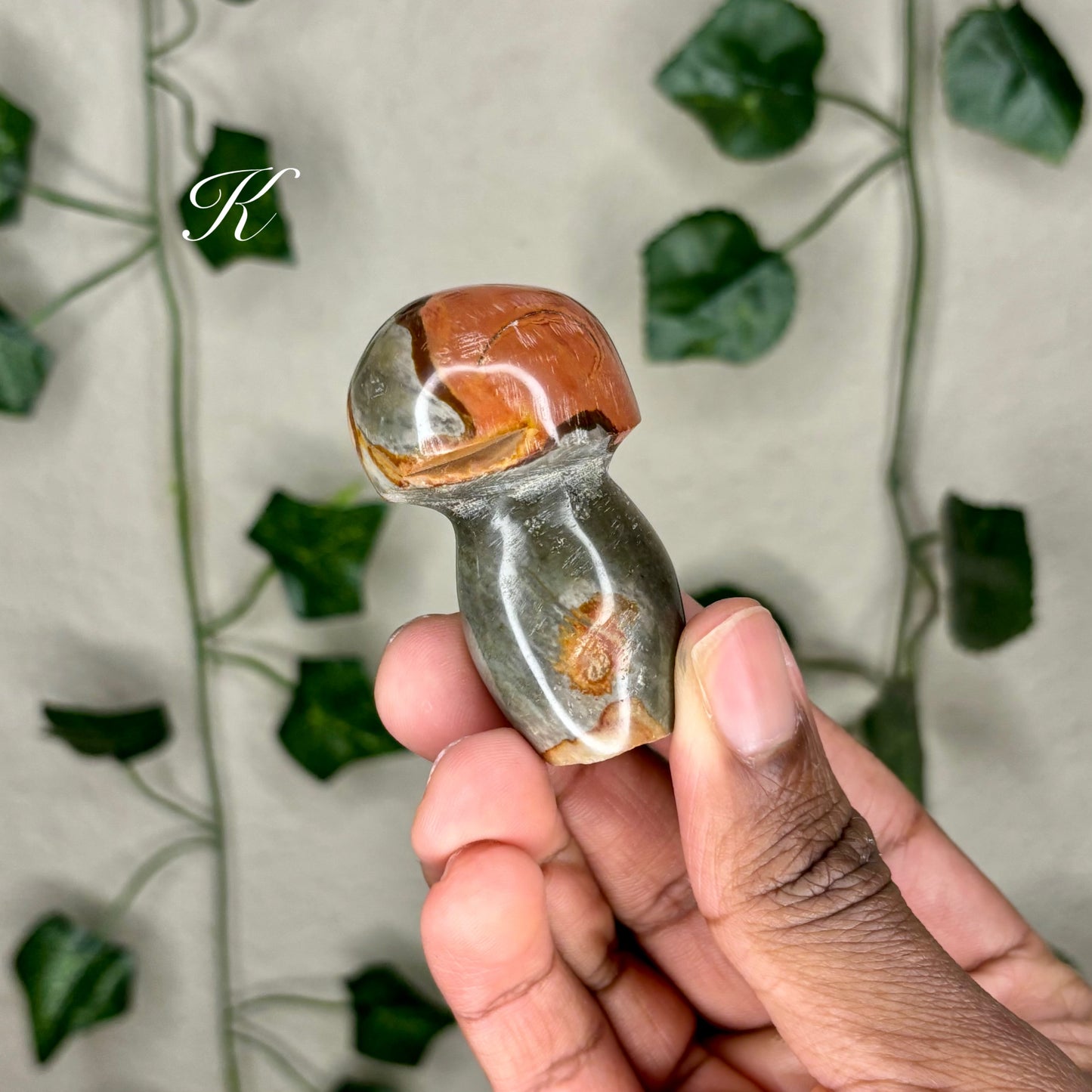 Polychrome Jasper Mushrooms