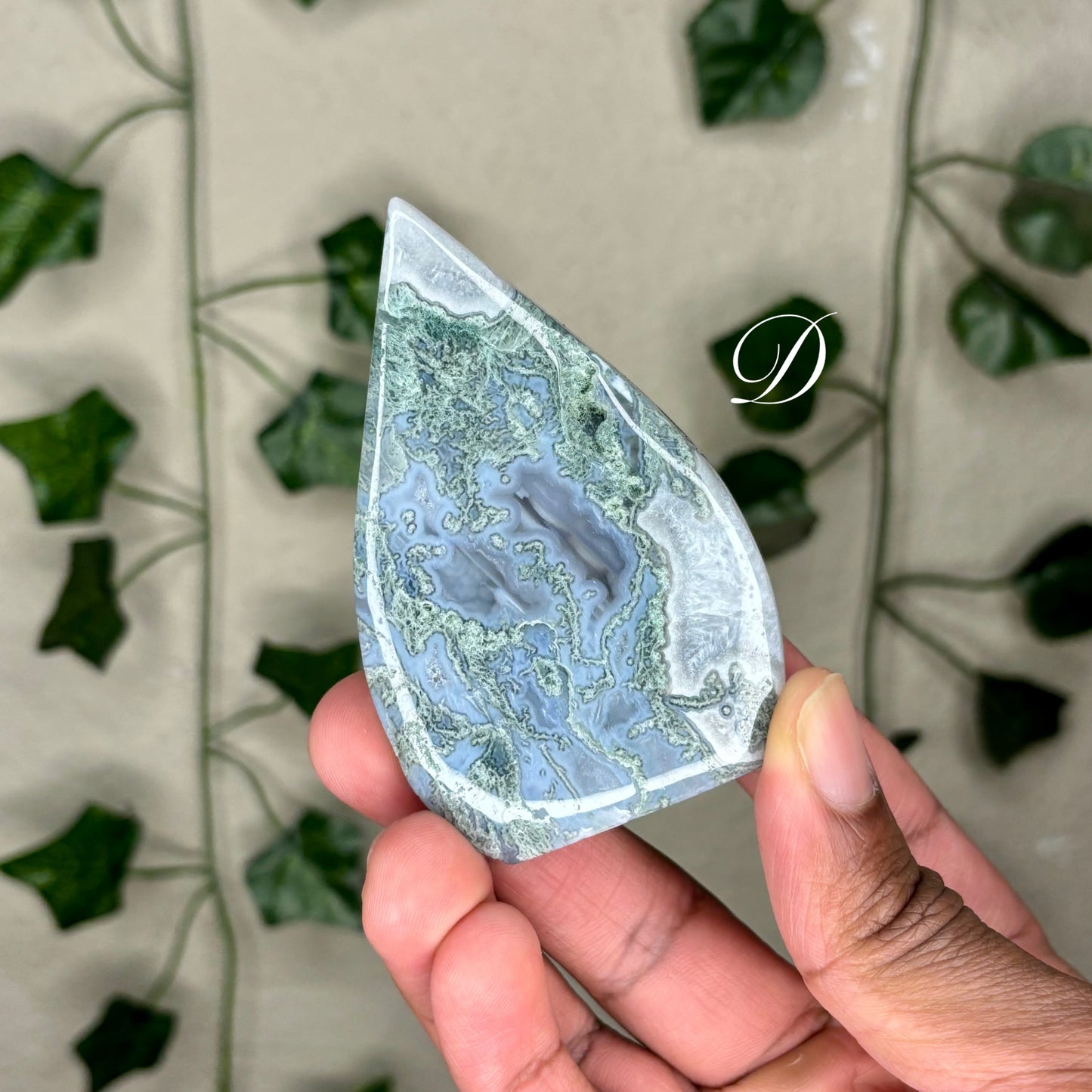 Moss Agate Flames