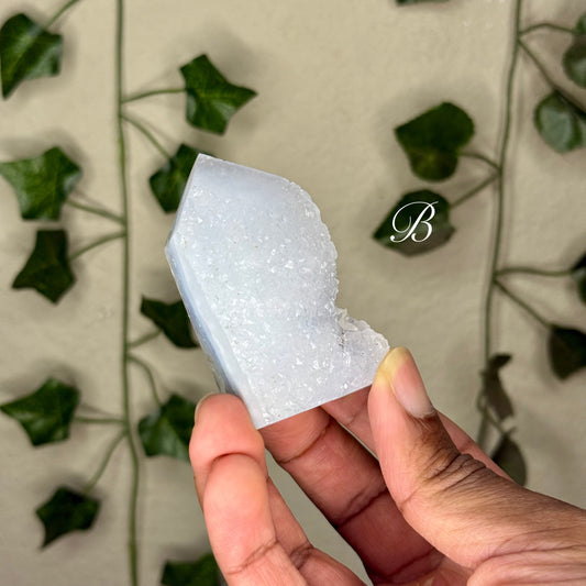 Druzy Blue Chalcedony Towers