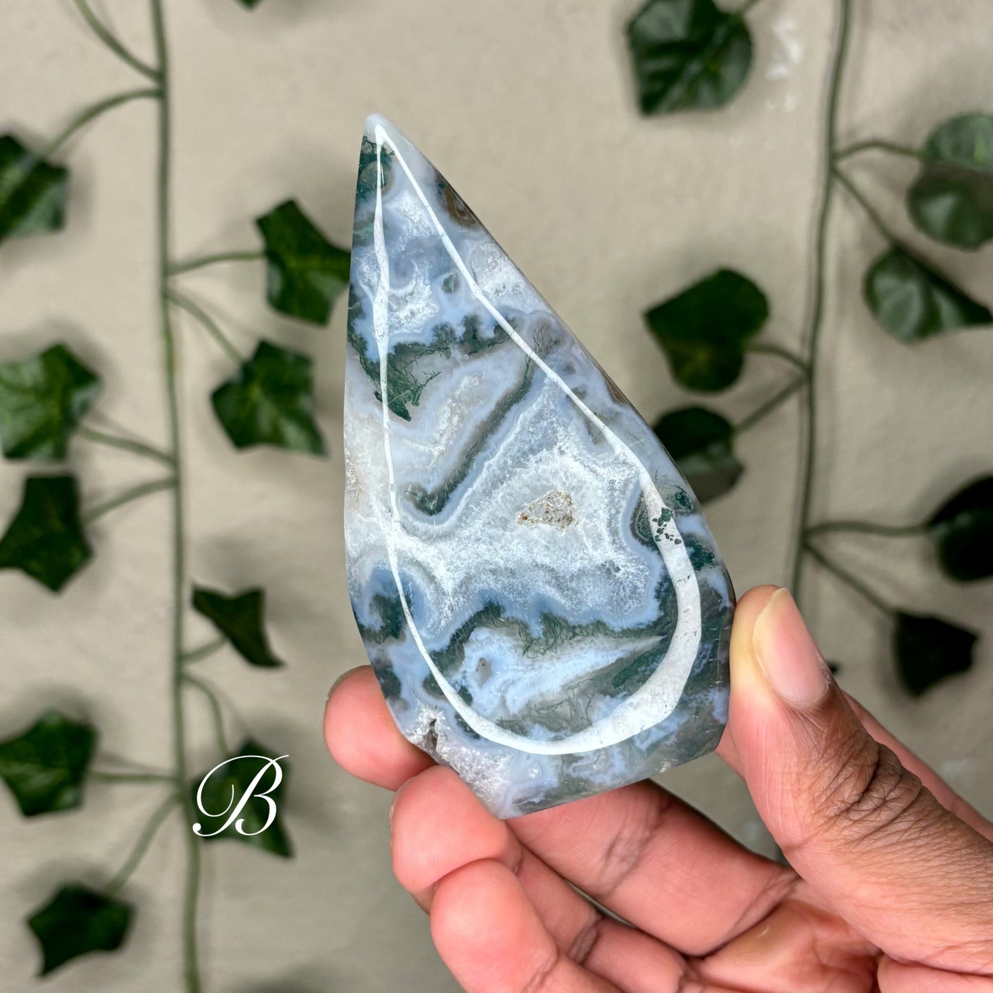 Moss Agate Flames