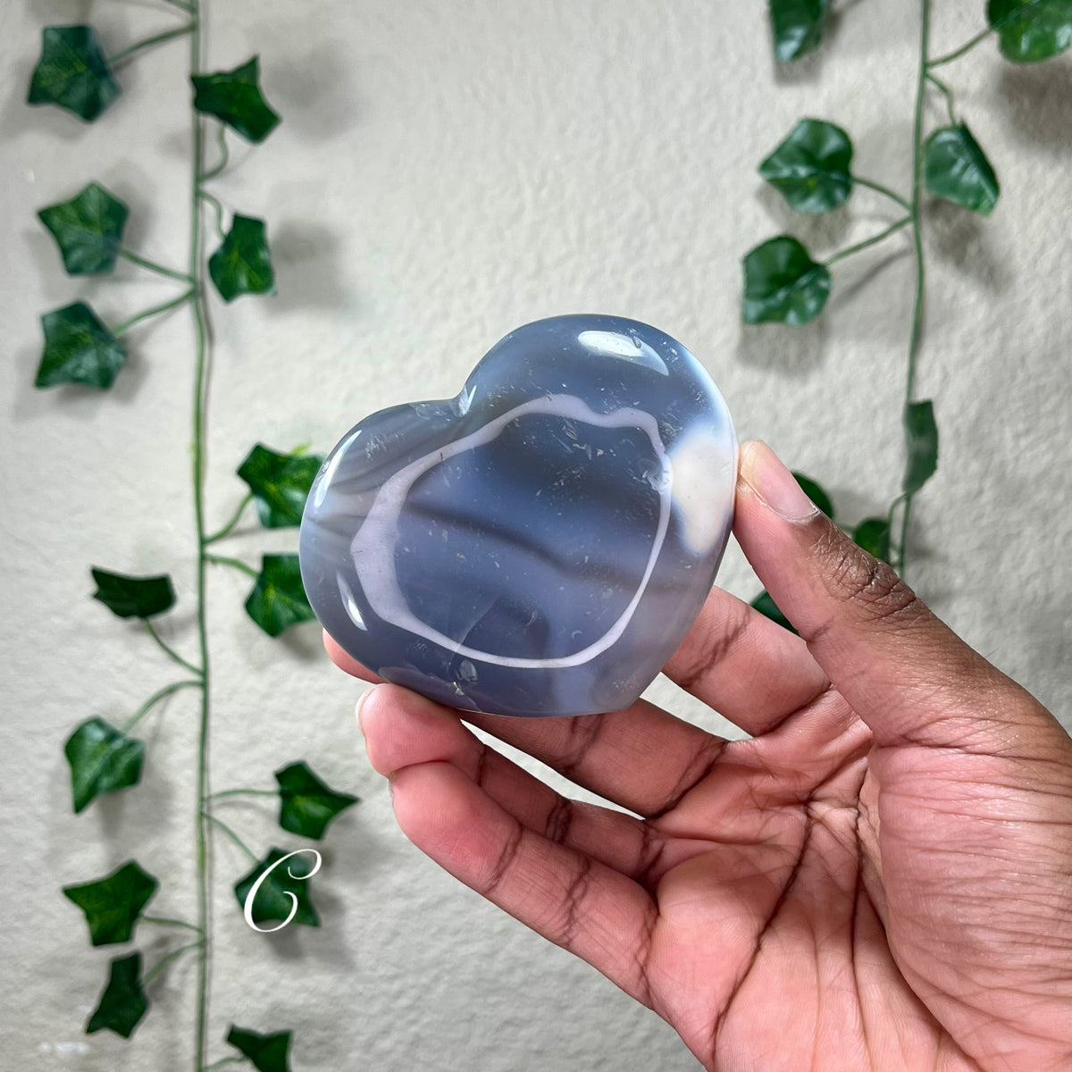 Orca Agate Hearts