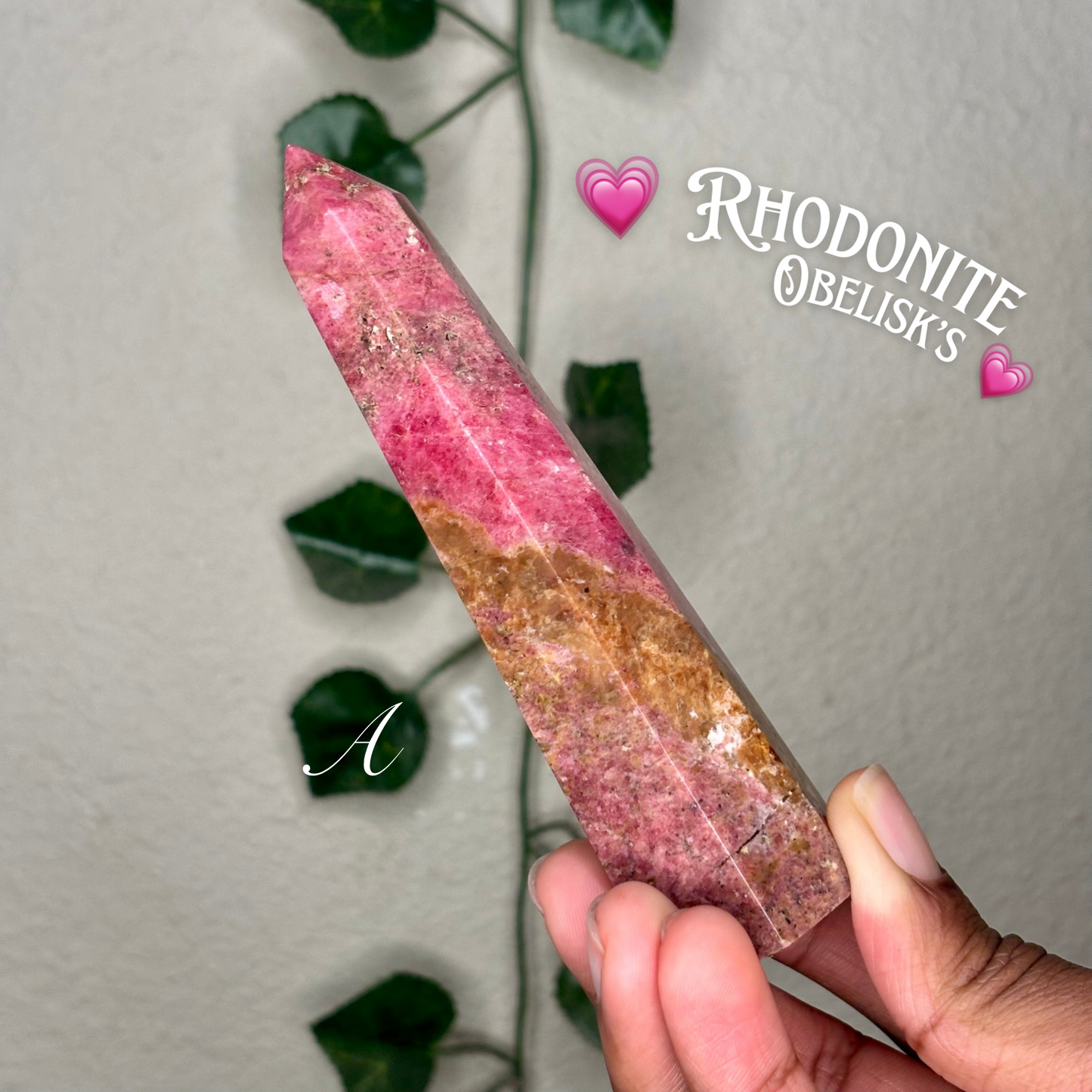 Rhodonite Obelisks